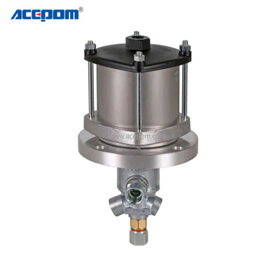 air or hydraulically operated piston pump P-886 Simple and reliable solution for small single-line