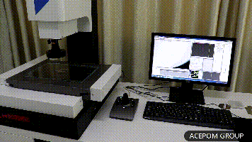 Automatic profile projector programmable for continuously 2D measuring ACEPOM 2010A